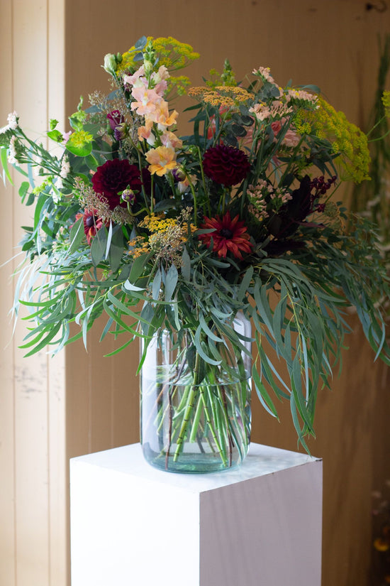 Rich Tones Tall Large Vase Arrangement