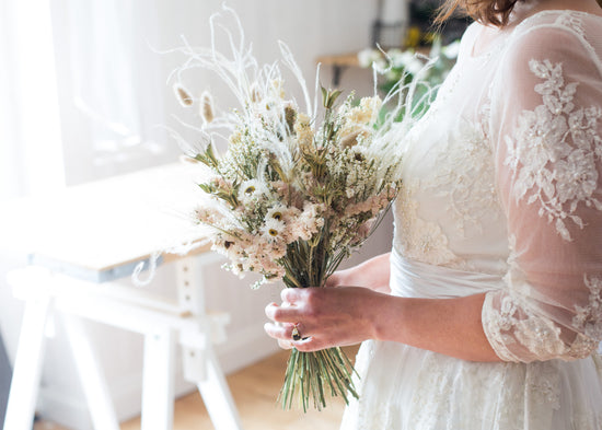 Natural Dried Flower Bridal Bouquet