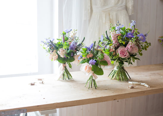 Soft Pastels Flower Girl Posy