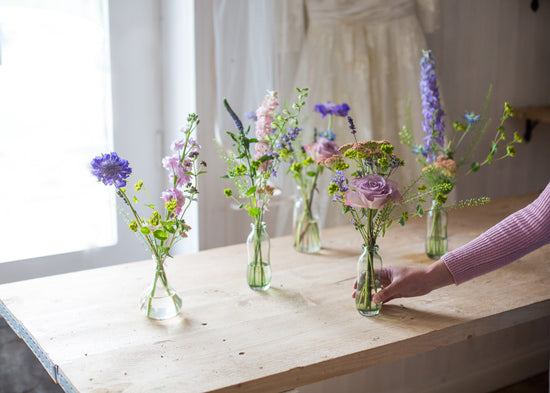 Soft Pastels Bud Vases