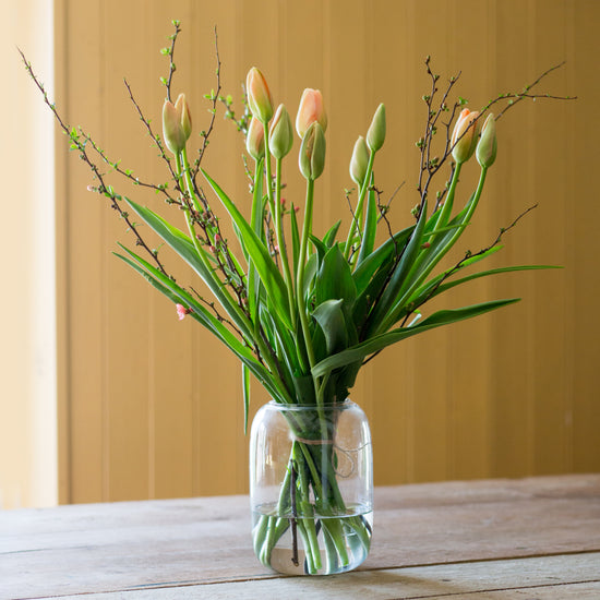 French Tulips and Blossom Bouquet