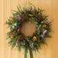 Fresh Pink Christmas Wreath