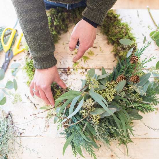 Christmas Wreath Making Workshop Saturday 2nd December 2023 10.30 -12.30pm