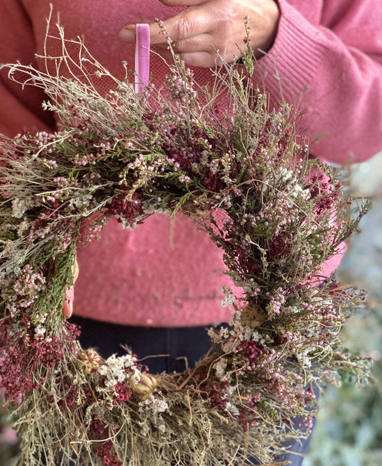 Dried Christmas Wreath Making Workshop Sunday 26th November 2023 11am - 1pm